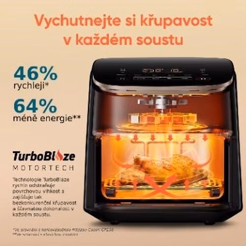 BAZAR - Cosori TurboBlaze Pro horkovzdušná fritéza 6.2l, keramika - černá - Poškozený produkt (Komplet)