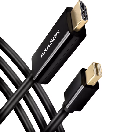 AXAGON RVDM-HI14C2, Mini DisplayPort -> HDMI 1.4 redukcia / kábel 1.8 m, 4K/30Hz