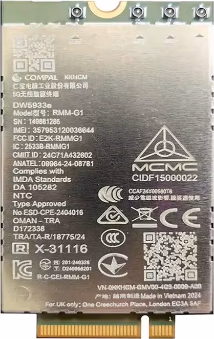 DELL 5G modem/ karta MediaTek T700 (DW5933E) WWAN