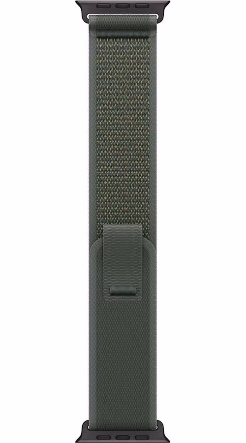Apple Watch 49mm Green Trail Loop - S/M - Black Titanium Finish