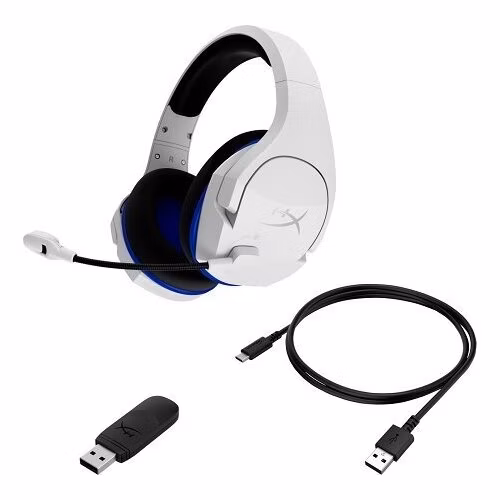 HyperX Cloud Stinger Core - Wireless Gaming Headset - PlayStation (White-Blue)