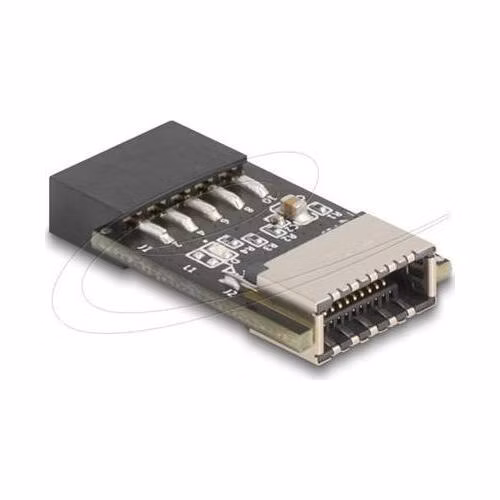 Delock USB 2.0 Adaptér ze zásuvkového pinového konektoru na interní zásuvku USB Type-E Key A