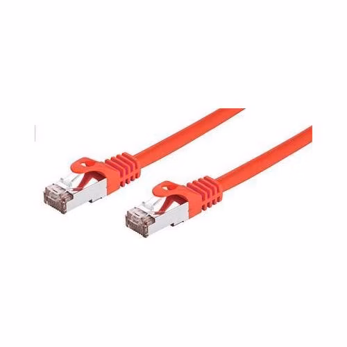 C-TECH Kabel patchcord Cat6, FTP, červený, 0,25m