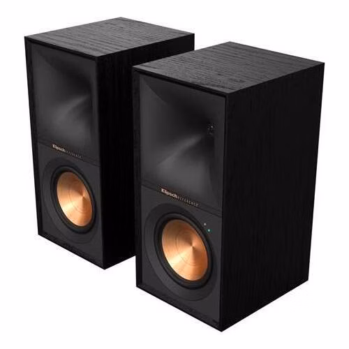 Klipsch R-50PM, aktívne reproduktory, 120 W, Bass-reflex, BT, USB, Opt. Phono/Line In, čierna farba, pár