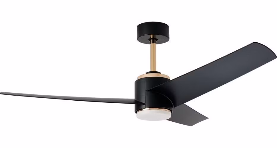 IMMAX NEO LITE BEAUTY SMART LED stropní svítidlo s ventilátorem 18W, Wi-Fi, TUYA, růžové zlato-černé