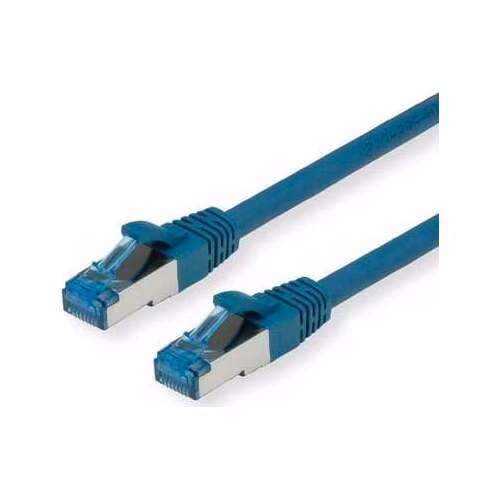 Patch kábel Cat6A, S/FTP (PiMF) Patchkábel LSOH 2m cat.6a, modrý, Cu