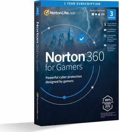 NORTON 360 FOR GAMERS 50GB CZ 1 USER 3 zařízení na 12 měsíců