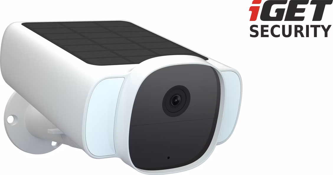iGET SECURITY EP29 White - WiFi solárna batériová FullHD kamera, IP66, samostatná aj pre alarm M5