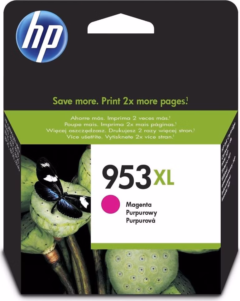 HP inkoustová kazeta 953XL purpurová F6U17AE originál
