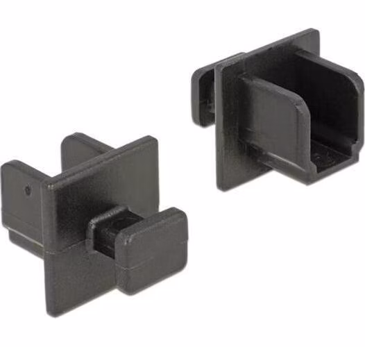 Delock Prachová záslepka pro USB 3.0 Type-B samice s uchopením 10 kusů černá