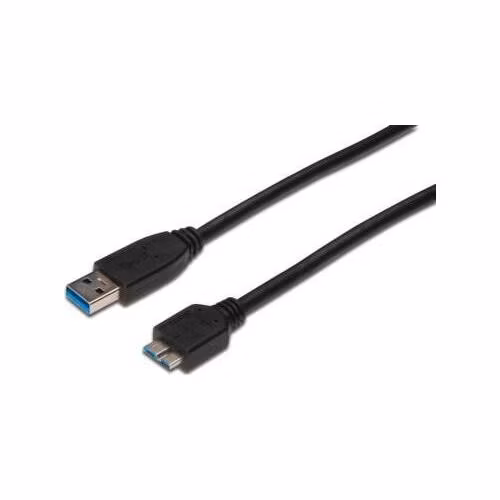 Digitus USB 3.0 kabel, USB A - Micro USB B, M / M, 1 m,UL, bl