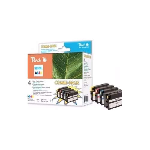 PEACH kompatibilní cartridge HP No 932XL/933XL MultiPack, Black, Cyan, Magenta, Yellow, 42 ml, 3x 14 ml