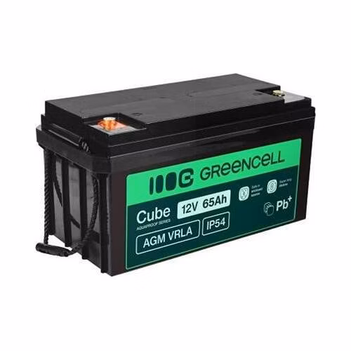 Green Cell AGM VRLA IP54 12V 64Ah baterie pro sekačky na trávu, skútry, lodě, invalidní vozíky