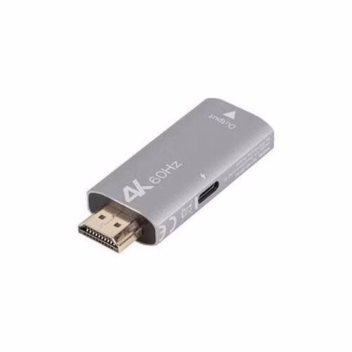 LANBERG ADAPTÉR HDMI(M)->DISPLAYPORT(F) 4K STŘÍBRNÝ