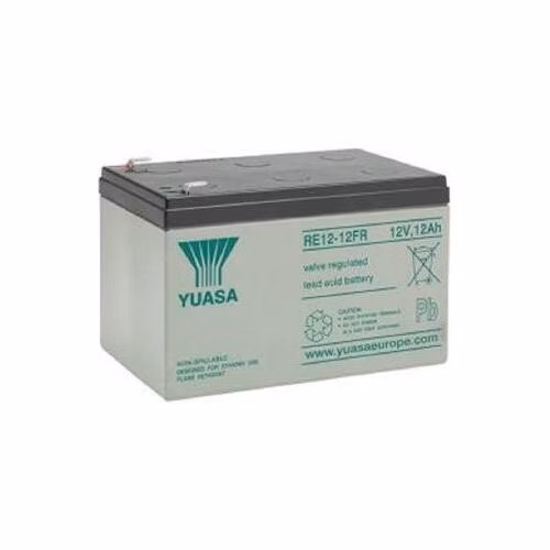 Fukawa YUASA RE12-12FR (12V; 12Ah; faston F2-6,3mm; životnost 6-9let)