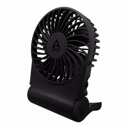 ARCTIC stolní ventilátor Summair Black / vrtulový / průměr 9,1 cm / USB / nastavitelný / černý