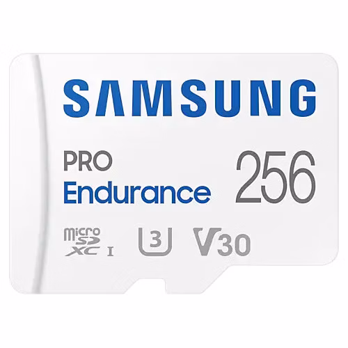 Samsung PRO Endurance/micro SDXC/256GB/100MBps/UHS-I U3 / Class 10/+ Adaptér