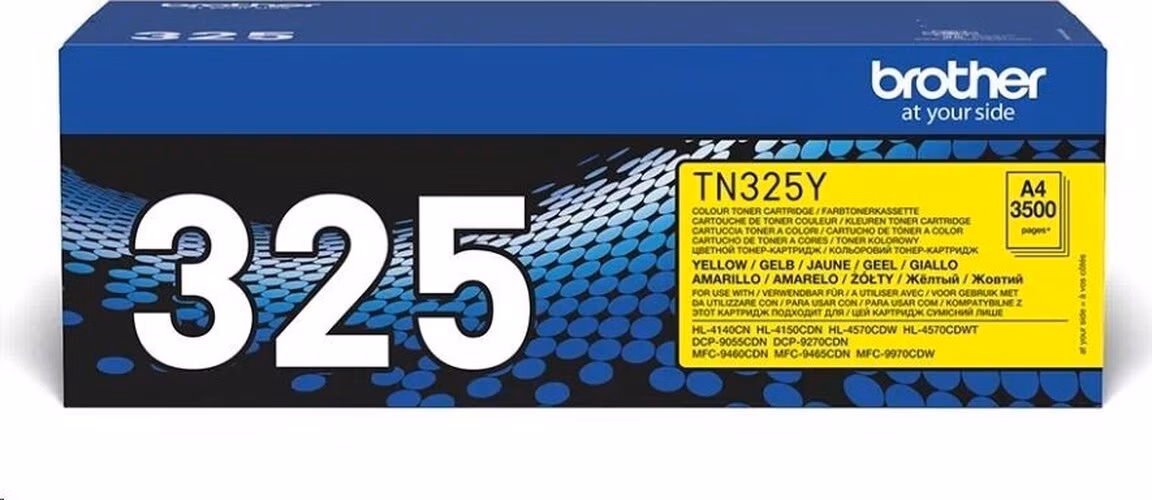 BAZAR - BROTHER Toner TN-325Y žlutá pro HL-4150CDN/HL4570CDW - cca 3500stran - Poškozený obal (Komplet)