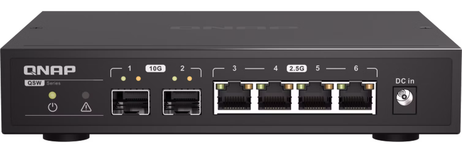 QNAP switch QSW-2104-2S (4x 2,5GbE RJ45 a 2x 10GbE SFP+)