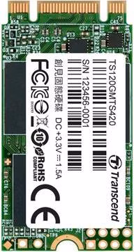 TRANSCEND MTS420S 120GB SSD disk M.2 2242, SATA III (3D TLC), 500MB/s R, 350MB/s W