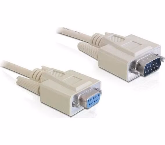 Delock Cable RS-232 serial Sub-D9 samec / samice 2 m