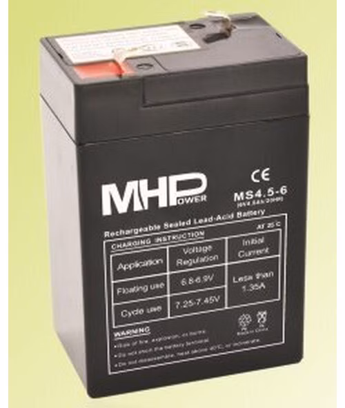 Pb akumulátor MHPower VRLA AGM 6V/4,5Ah (MS4.5-6)