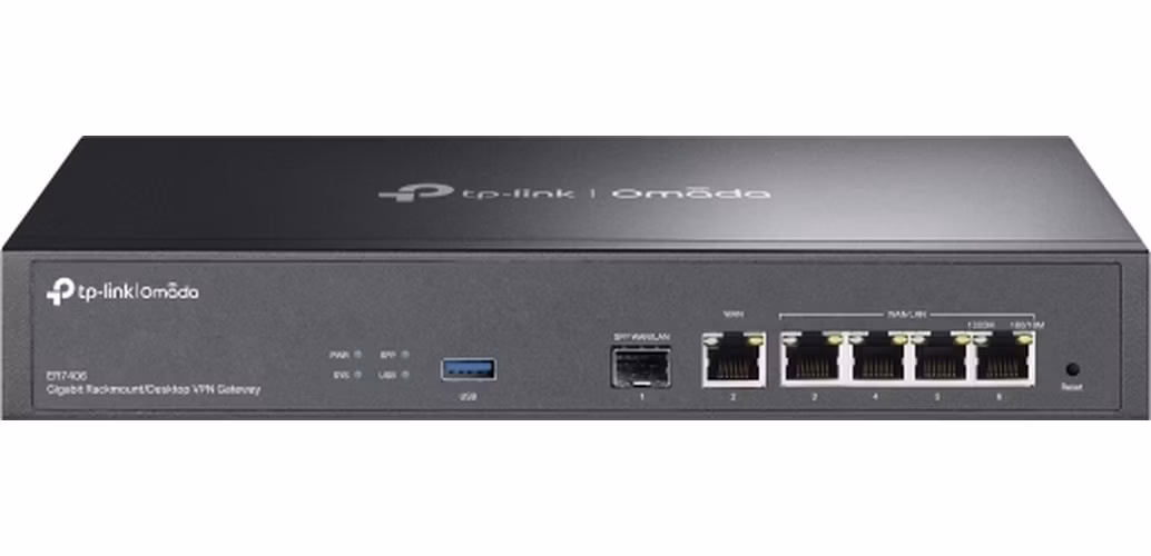 TP-Link ER7406 Omada Gigabit Rackmount/Desktop VPN Router, 1x SFP, 5x WAN/LAN Gigabit port