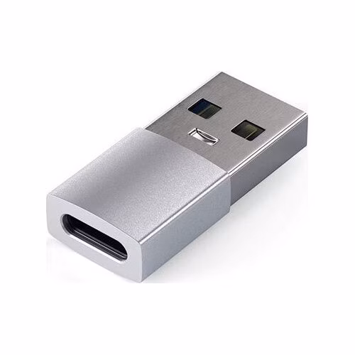 Satechi adaptér USB 3.0 to USB-C - Silver Aluminium