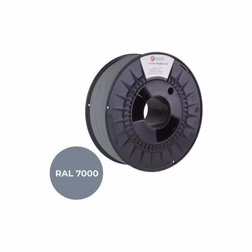 C-TECH tisková struna PREMIUM LINE ( filament ) , PETG, veverčí šedá, RAL7000, 1,75mm, 1kg