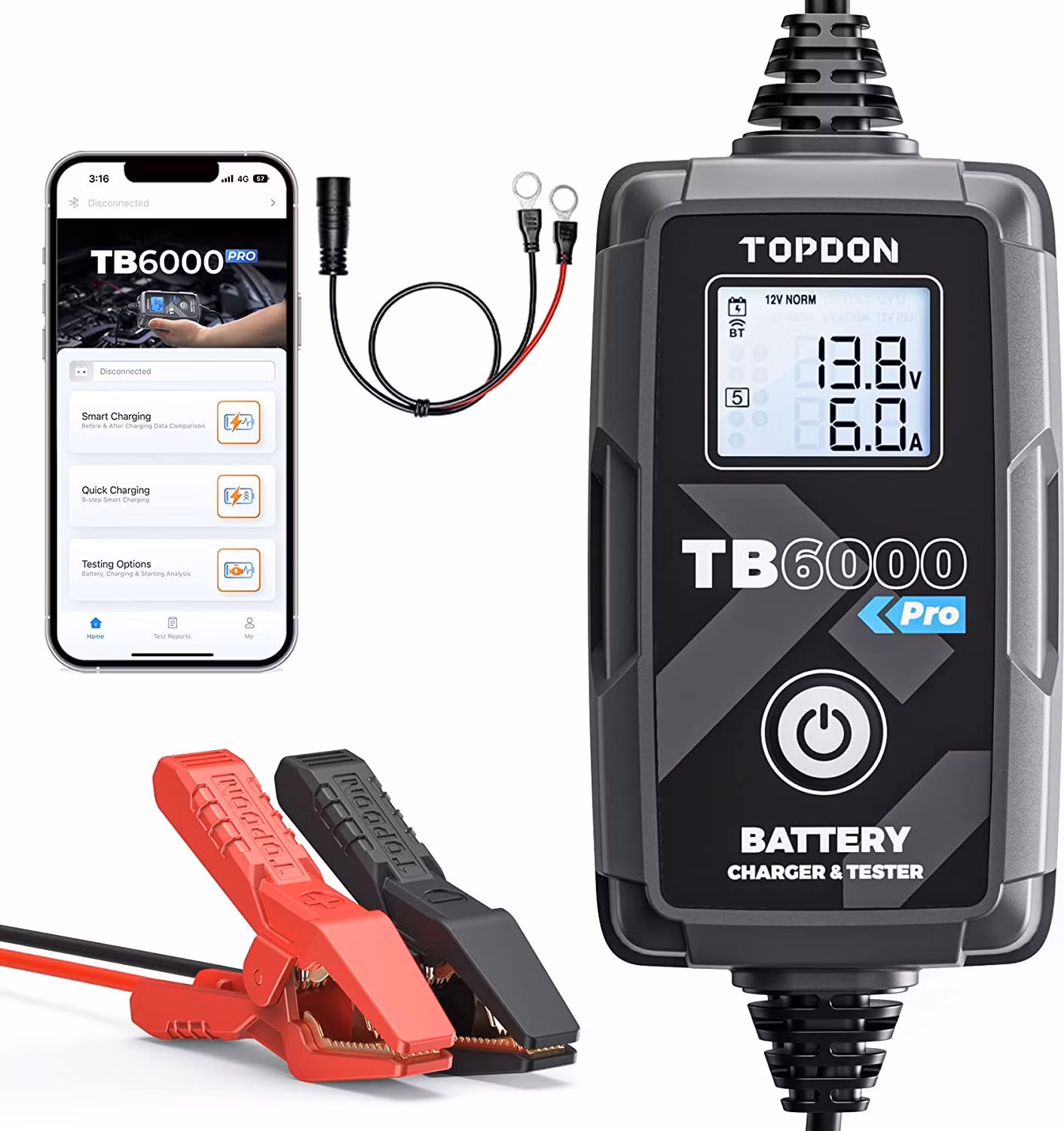 TOPDON nabíječka a tester autobaterie TB6000 PRO