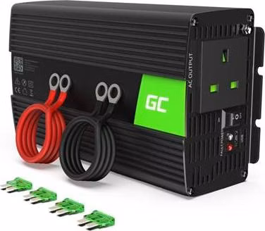Green Cell Power Inverter 24V to 230V 1000W/2000W Modified sine wave UK PLUG