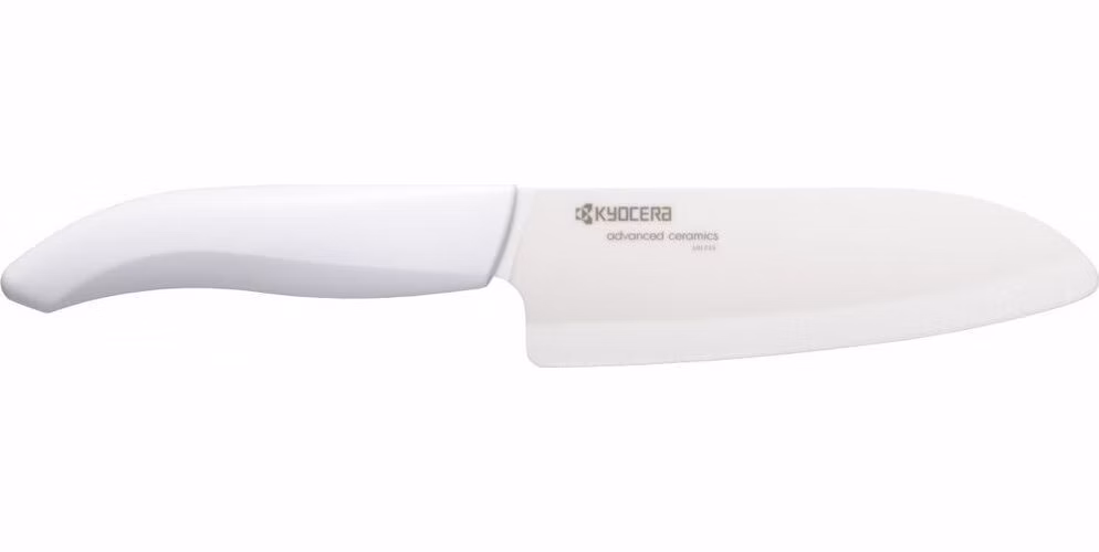 KYOCERA keramický profesionální kuchyňský nůž, bílá čepel 14 cm/ bílá rukojeť