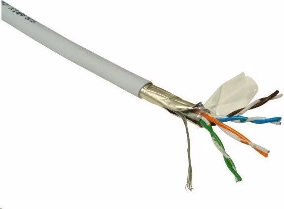 Kábel FTP PlanetElite, Cat5E, licna(lanko), PVC, Dca, sivý, 305 m