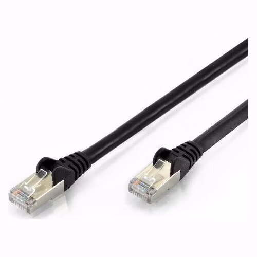 Ednet Patch kabel, CAT6, RJ45 samec/samec, 2,0 m, S-FTP, AWG 27/7, LSZH, černý