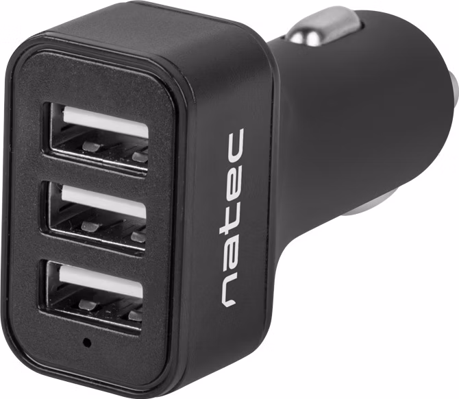 Natec nabíjačka do auta CONEY, 2XUSB, 1XUSB-C, 84W