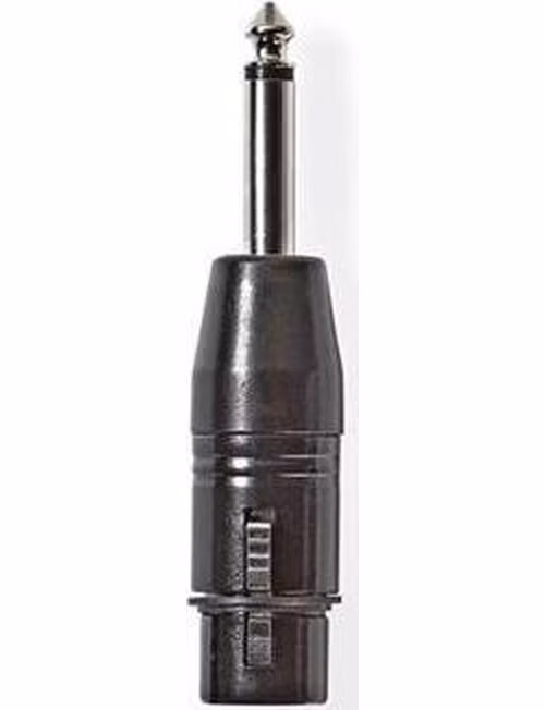 Nedis COTP15940BK - XLR Monofonní Adaptér | XLR 3pinová Zásuvka – 6,35mm Zástrčka | Černá barva