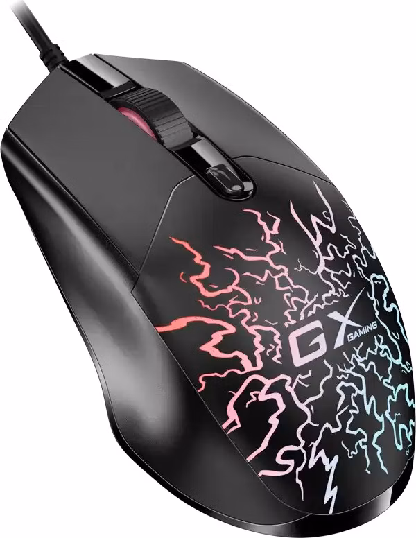 Genius GX GAMING Scorpion M300 Crack,Myš, herní, drátová, optická, 800-2400 DPI, 4 tlačítka, RGB podsvícení, USB,černá