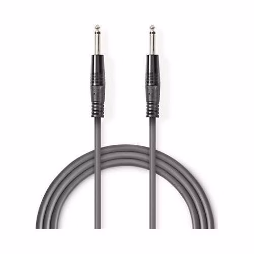 Nedis COTH23000GY30 - Nevyvážený Audiokabel | 6,35mm Zástrčka – 6,35mm Zástrčka | 3 m | Šedá barva