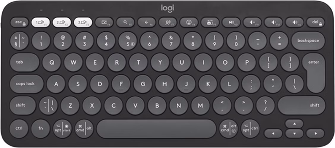 Logitech K380s Pebble Keys 2 - Bluetooth klávesnica - grafitová - US
