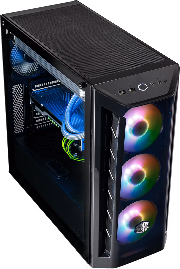 Cooler Master case MasterBox MB520 ARGB, E-ATX, Průhledná bočnice, 3x 120mm ARGB Fan, 1x 120mm Fan, Černá