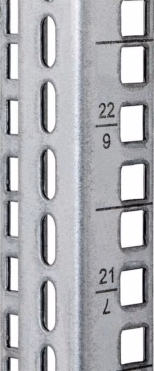 XtendLan Vertikální montážní lišta Telco 32U, pro servery šíře 480mm, stříbrná