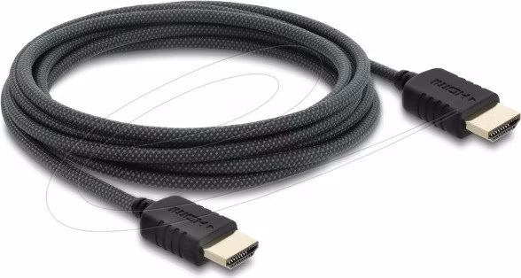 Delock Koaxiální kabel High Speed HDMI 8K 60 Hz 48 Gbps s pleteným opláštěním 3 m