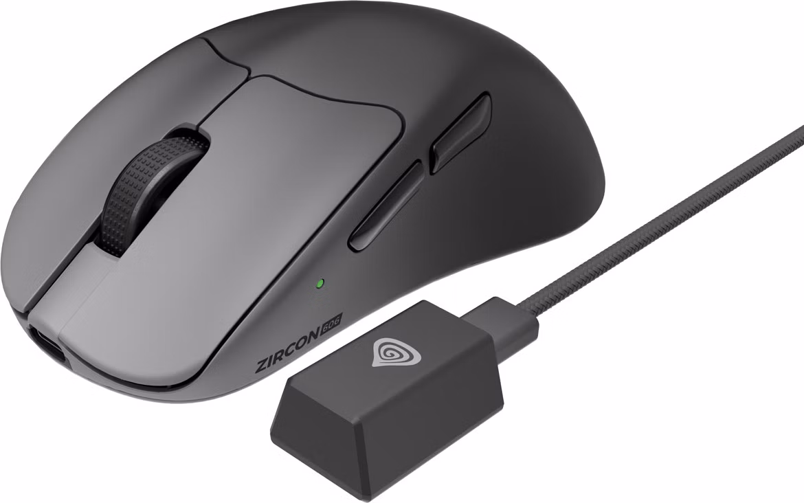 Herná bezdrôtová myš Genesis ZIRCON 606/Herná/Optická/26 000 DPI/USB+BT/Sivá