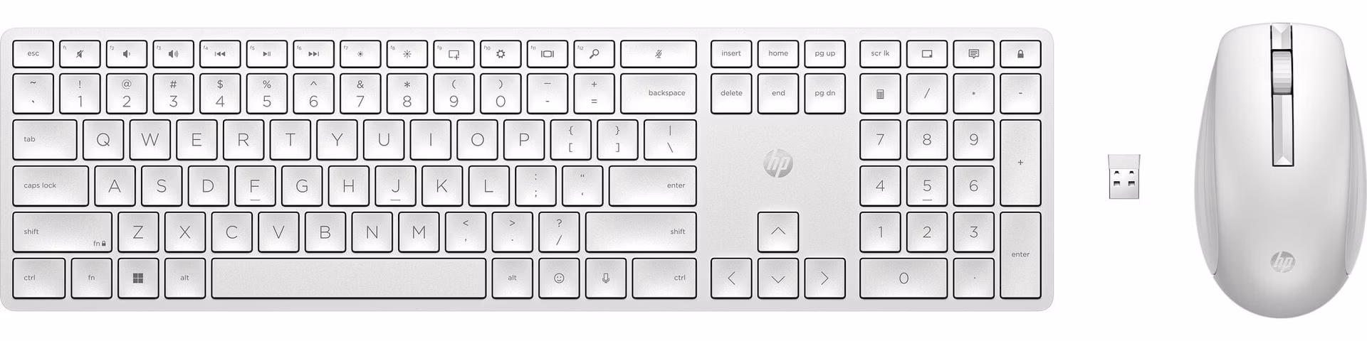 HP 650 Bezdrôtová klávesnica a myš - biela GER