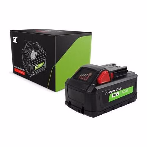 Green Cell Battery for Milwaukee M18 18V 8Ah Replacement Battery M18 HB8 4932471070