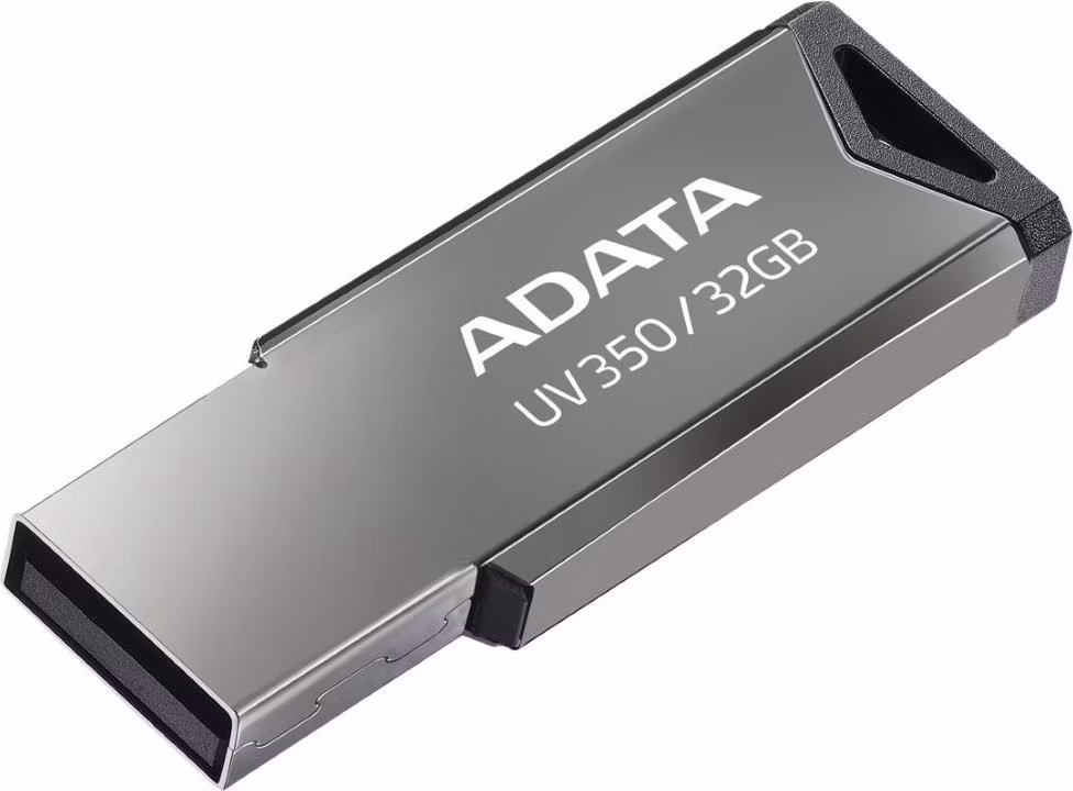 ADATA FlashDrive UV350 32GB / USB 3.2 Gen1 / stříbrná