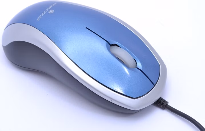 Primecooler/Kancelárska/Optická/800 DPI/Drôtová USB/Svetlo modrá