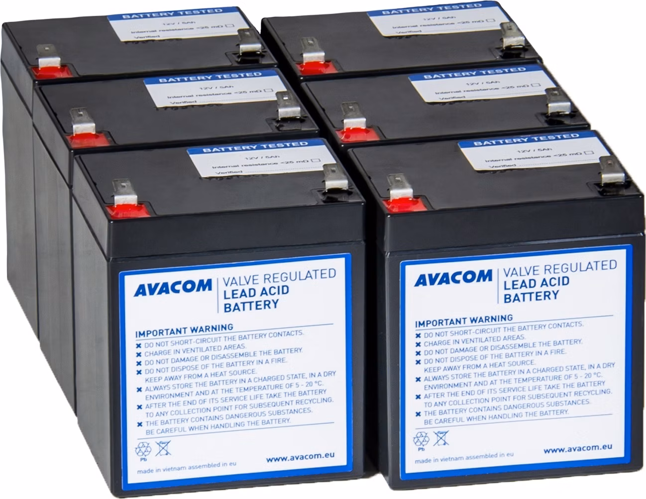 AVACOM náhrada za RBC141 - bateriový kit pro renovaci RBC141 (6ks baterií)