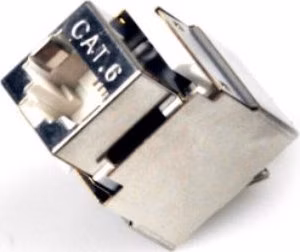 XtendLan Keystone jack RJ45, narážecí, CAT6, STP, 180 st., narážení zezadu