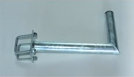 Držák antény na balkón s hranatým zábradlím, žárový zinek, délka 35cm